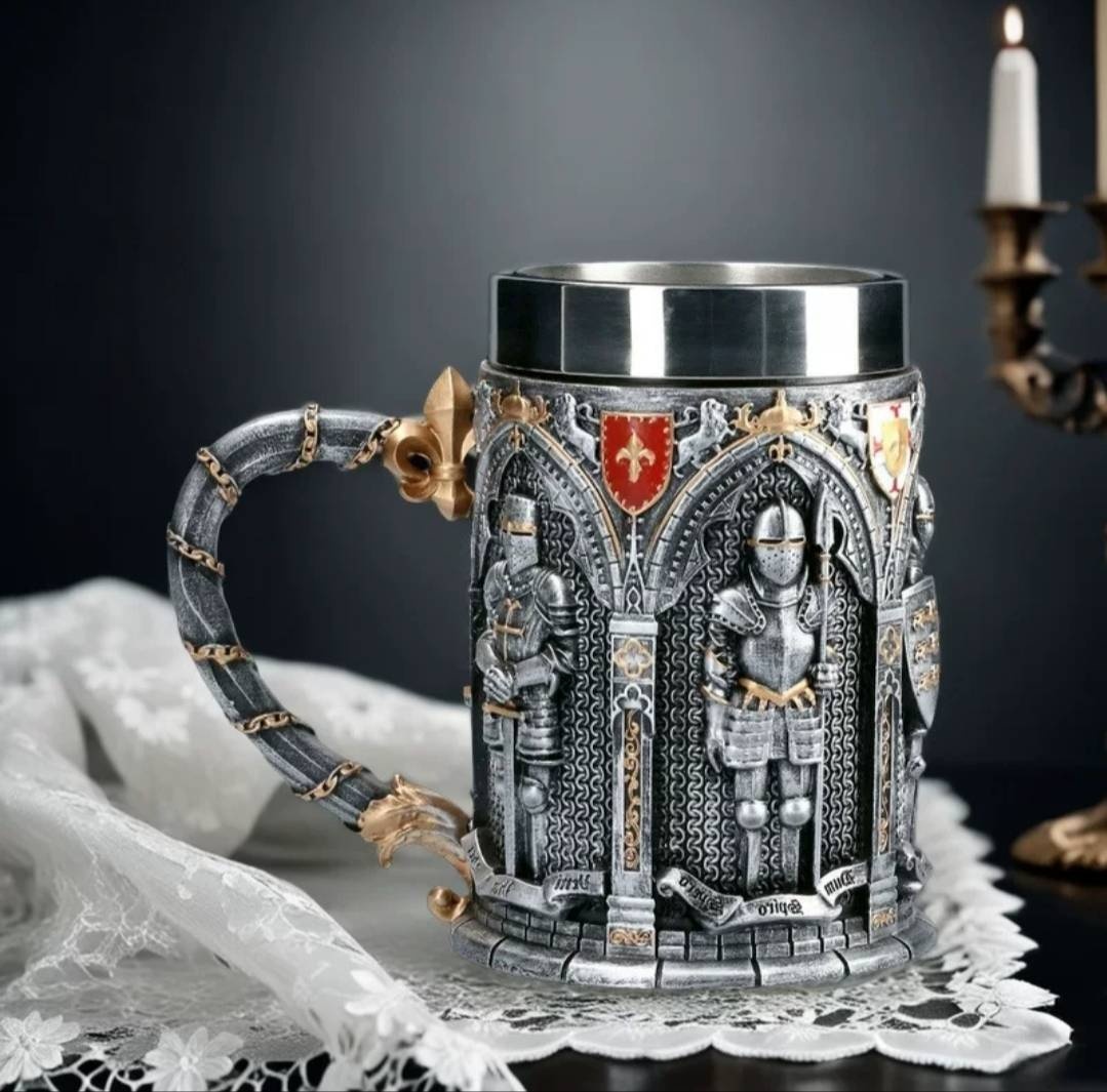 Кружка Пивная, 600 мл, нержавеющая сталь, 1 шт.