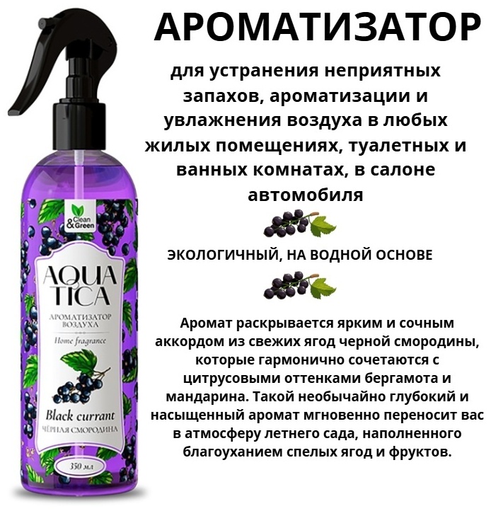 Спрей AVS Черная смородина 350 мл