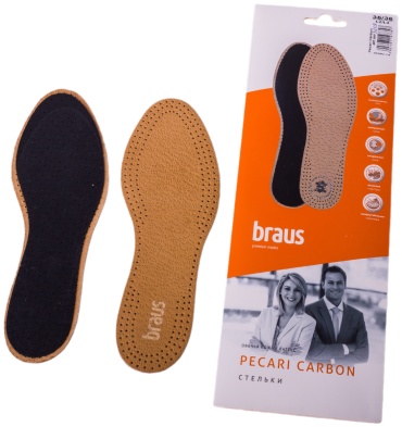 Braus стельки PECARI CARBON размер 35-36, классические