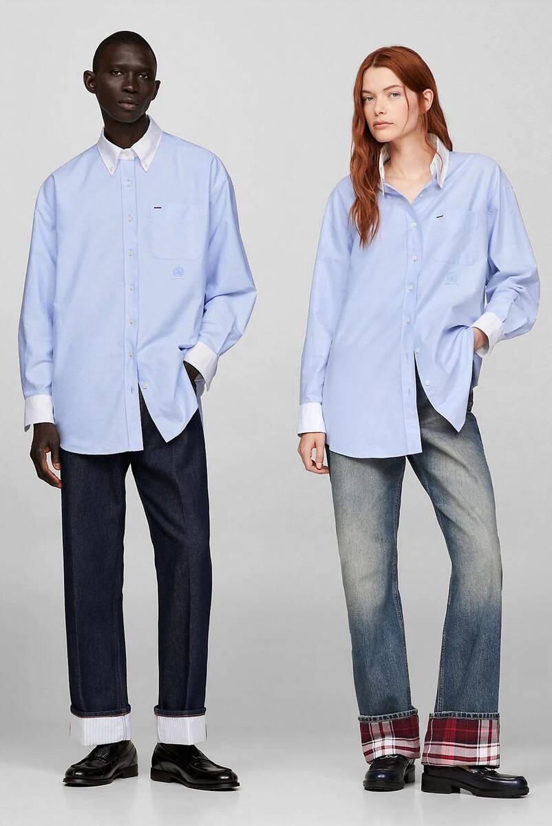 Рубашка Tommy Hilfiger голубой