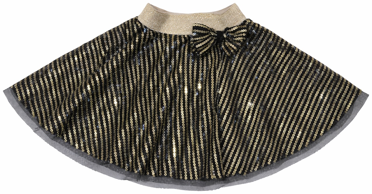 Юбка Fuar Baby черный, золотистый