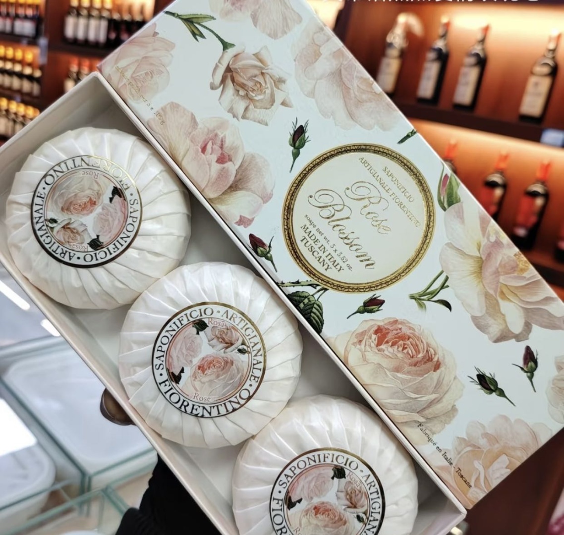 Кусковое мыло туалетное Rose Rose Blossom Rose 3 шт