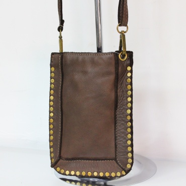 Сумка кросс-боди Genuine Leather натуральная кожа тауп