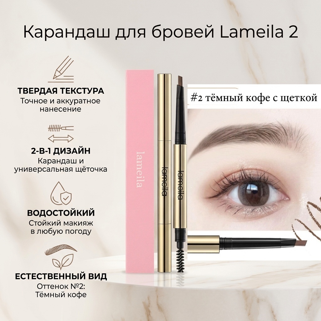 Lameila карандаш 2 х сторонная 2