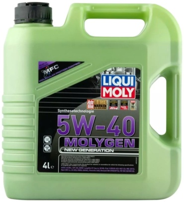 Синтетическое Моторное масло Синтетическое LIQUI MOLY Molygen NG 5W-40 4 л 5W-40 4 л