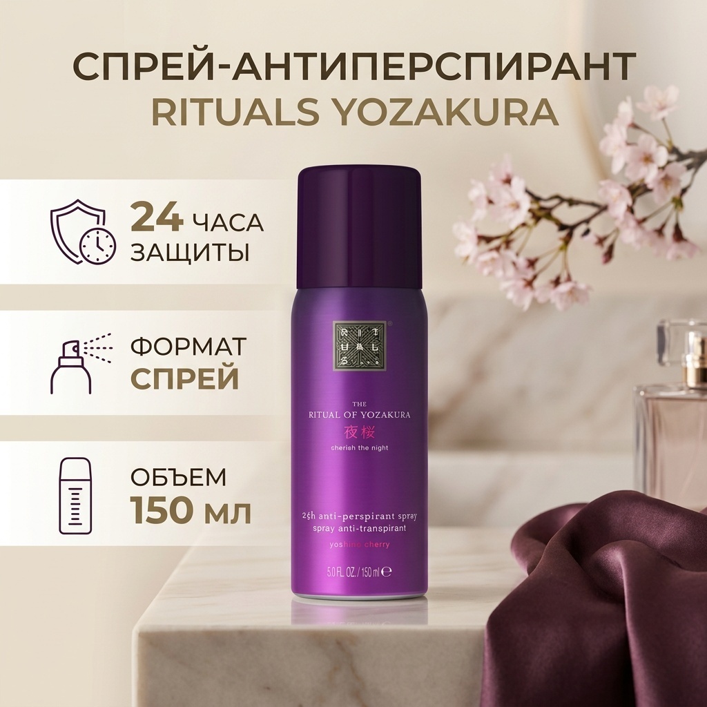 Rituals YOZAKURA Anti-Perspirant Spray дезодорант-антиперспирант для женщин 150 мл