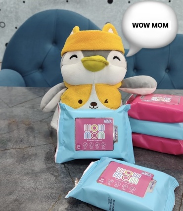 Детские влажные салфетки Happy Moon Wow Mom 20 шт