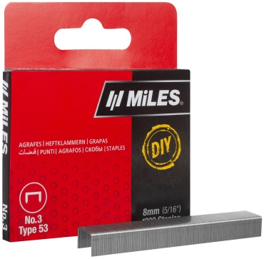 Miles скобы для степлера N3-08-D 1000 шт