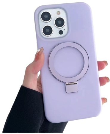 Чехол GLASS для Apple iPhone 16 сиреневый