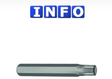 Info бита 9787508 Бита-Spline M8 75 мм (длинная) 1 шт