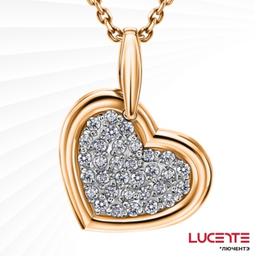 Подвеска Lucente Бриллианты Якутии PEN-LU-585-76185666 вес 0.612 г золото, бриллиант