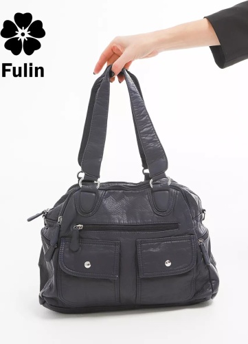 Сумка шоппер FULIN экокожа синий