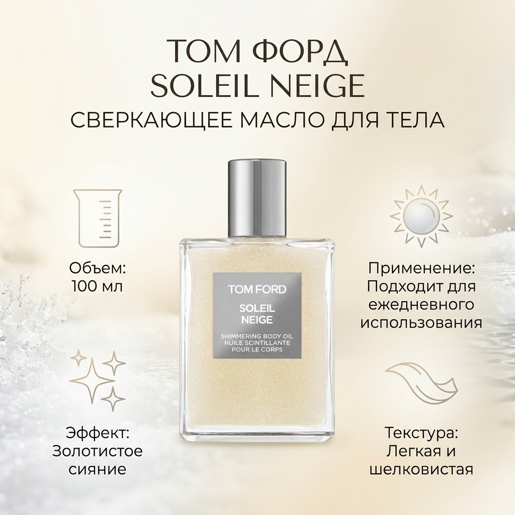 TOM FORD Soleil Neige Shimmering масло для тела 100 мл