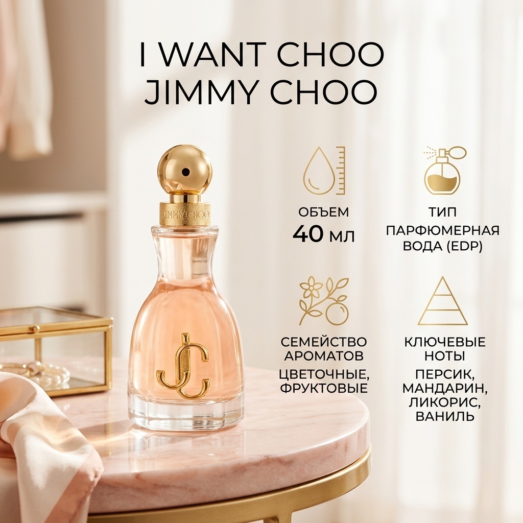 Jimmy choo I Want Choo парфюмерная вода EDP 40 мл