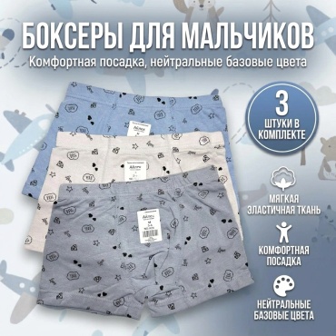 Боксеры мультиколор