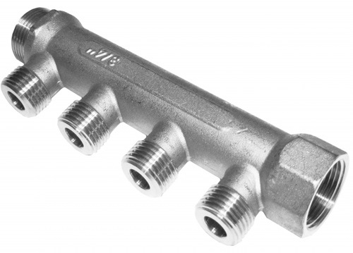 Коллектор Распределительный Aqualink Коллектор резьбовой FM 3/4x3/4x1/2x4 (AQualink), латунь