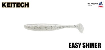 Мягкая приманка KEITECH Easy Shiner 4 370S Clear Silver Glow 7 шт 101 мм