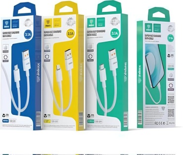 Кабель Inkax USB 2.0 (F), USB TypeC (F), 1 м, белый