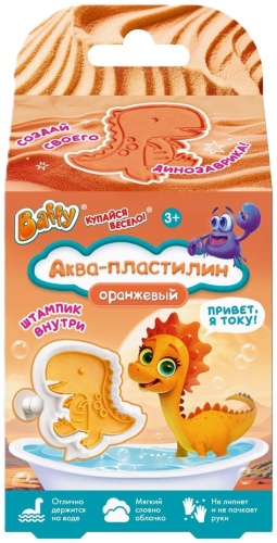Мыльный пластилин Baffy D0261-0 полимер оранжевый