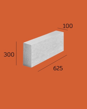 Газоблок ячеистый D600 100х300 мм, 1 куб.м