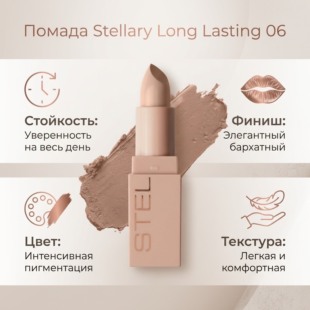 Stellary Long Lasting помада 06