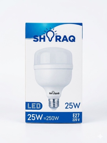 Лампочка 250W E27, светодиодная, естественный белый