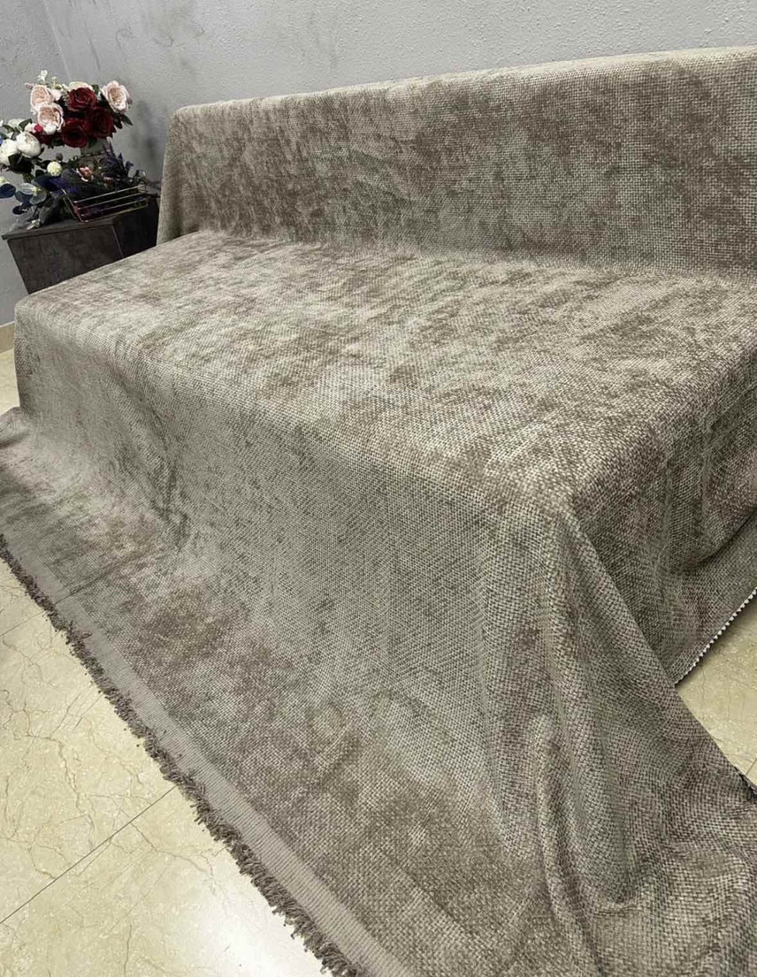 Дивандек для дивана 30340432_088449528 коричневый 3 м на 180 см