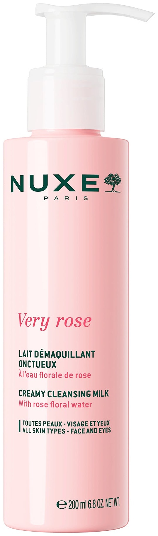 Nuxe Very Rose Очищающее молочко для снятия макияжа 200 мл