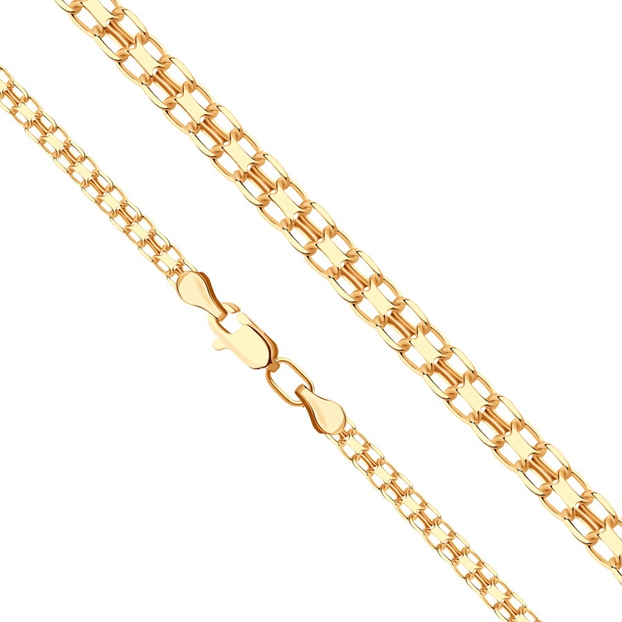 Miras Gold БПБМ20512050 длина 16 см, вес 1.84 г золото, плетение фантазийное