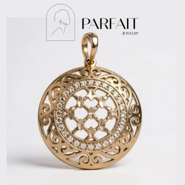 Подвеска PARFAIT JEWELRY GFC_PJ_Шанырак_07 вес 2.02 г золото, фианит