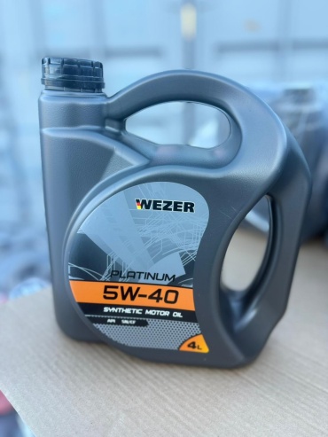 Синтетическое WEZER Моторное масло синтетическое 5W-40 4 л