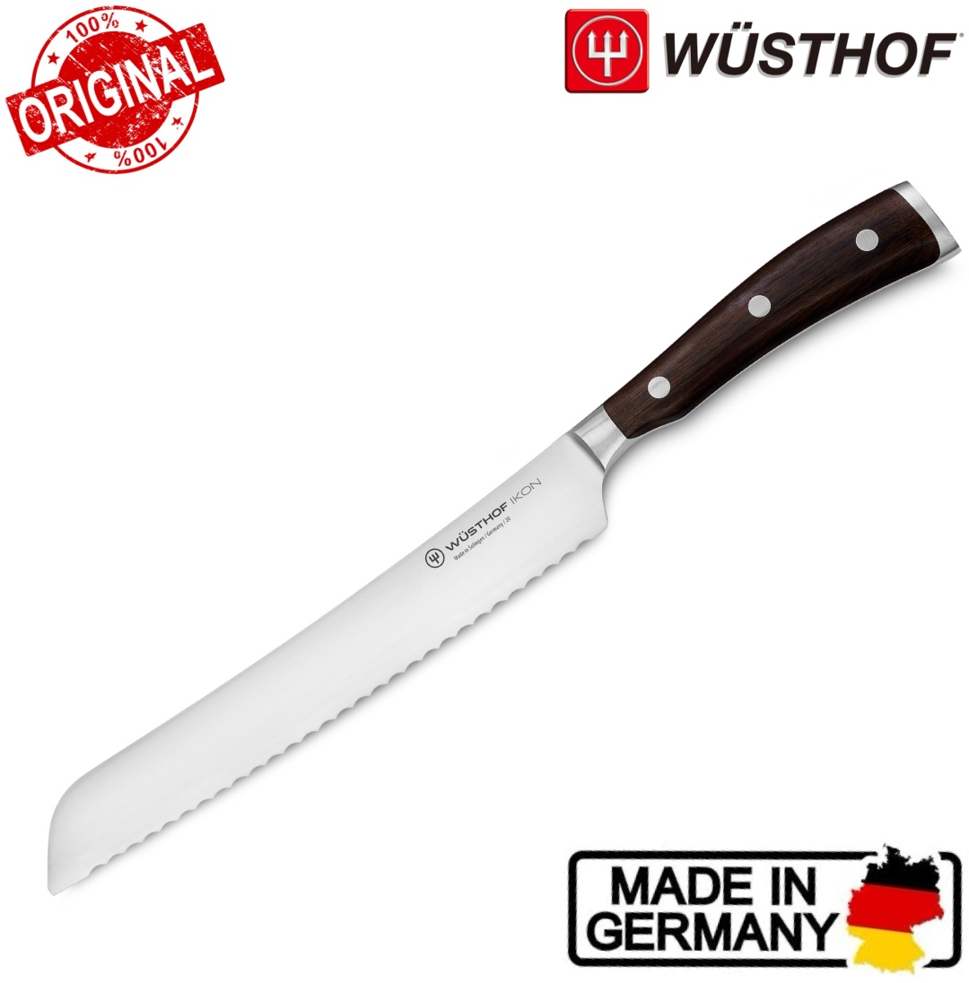 Для хлеба WUSTHOF Ikon Blackwood 20 см, лезвие: углеродистая сталь 1 шт