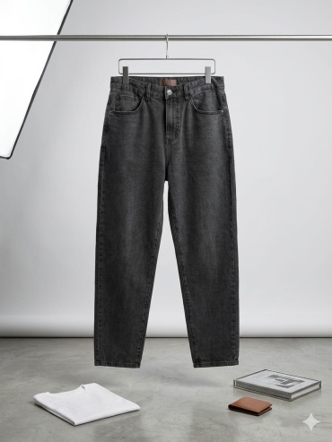 Джинсы багги Denim графит