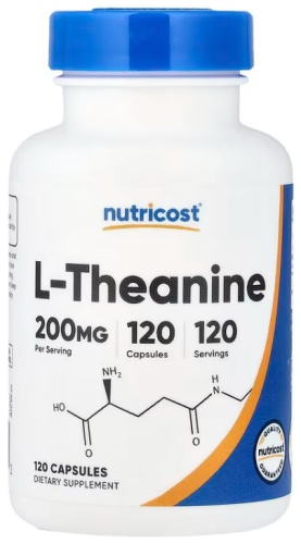 Аминокислота Nutricost Nutricost L-Theanine 200 mg, 120 Capsules нейтральный