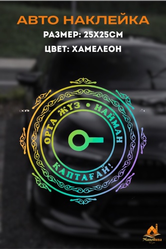 Manziluna наклейка 25х25 см хамелеон
