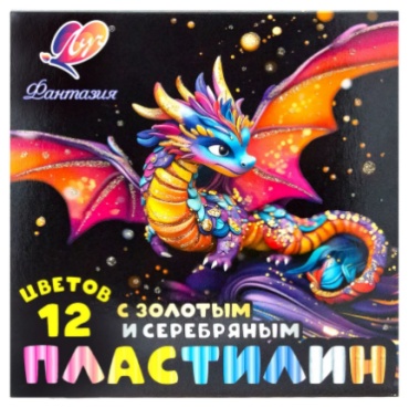 Пластилин 12цв Фантазия 230гр стек 35С 2310-08