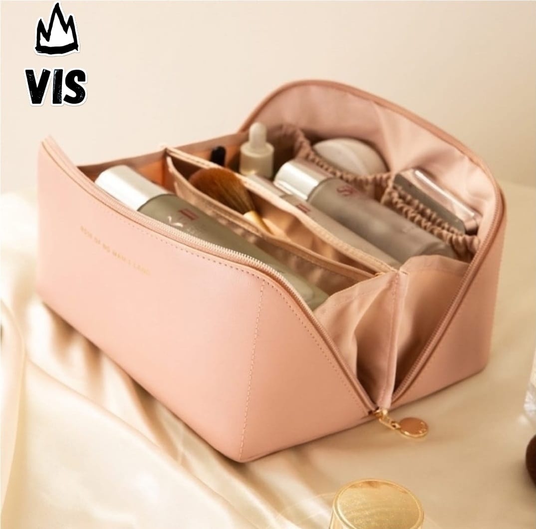 Vis косметичка искусственная кожа 11X23 см розовая