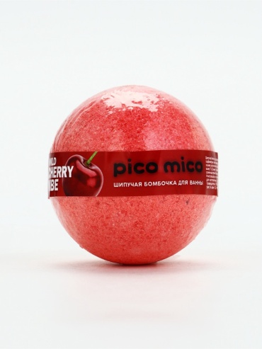 Pico Mico Бомбочка для ванны, 120 г, аромат дикая вишня бомбочка 120 г