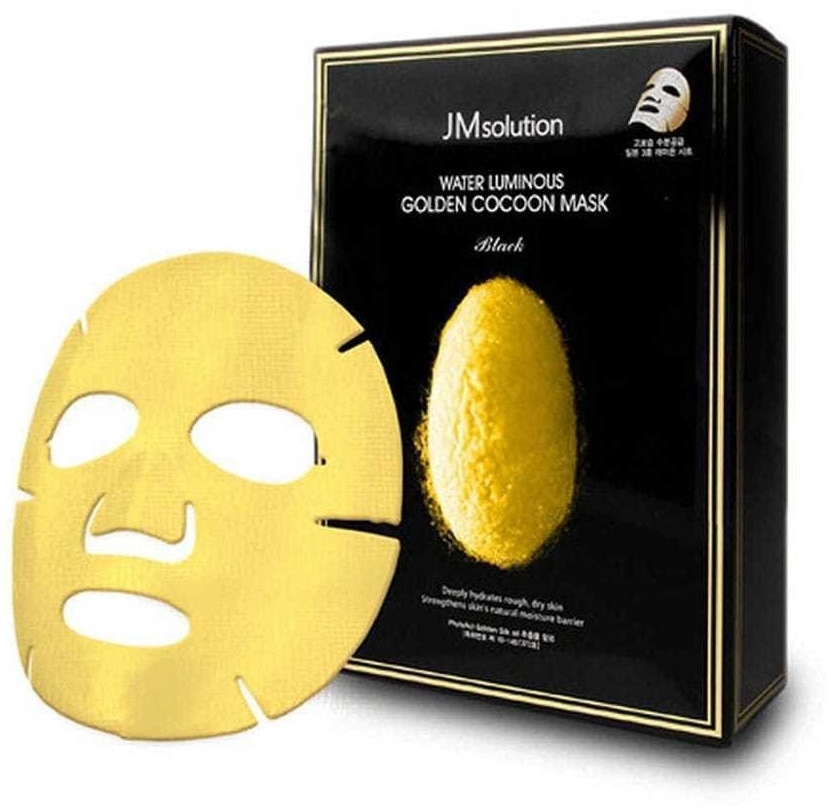 Маска для лица JMsolution тканевая Water Luminous Golden Cocoon Plus Black 10 шт
