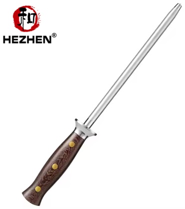 Мусат HezHen X02M-MDB, лезвие: дамасская сталь 1 шт