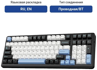 AULA Aula F99 Black/White/Blue черный