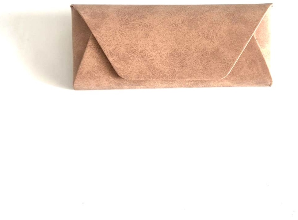Жесткий футляр искусственная замша, 6.5 x 3 см персиковый