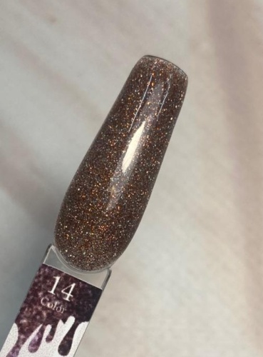 M&K nails гель-лак Jewellery Flash 14 камуфлирующее 10 мл