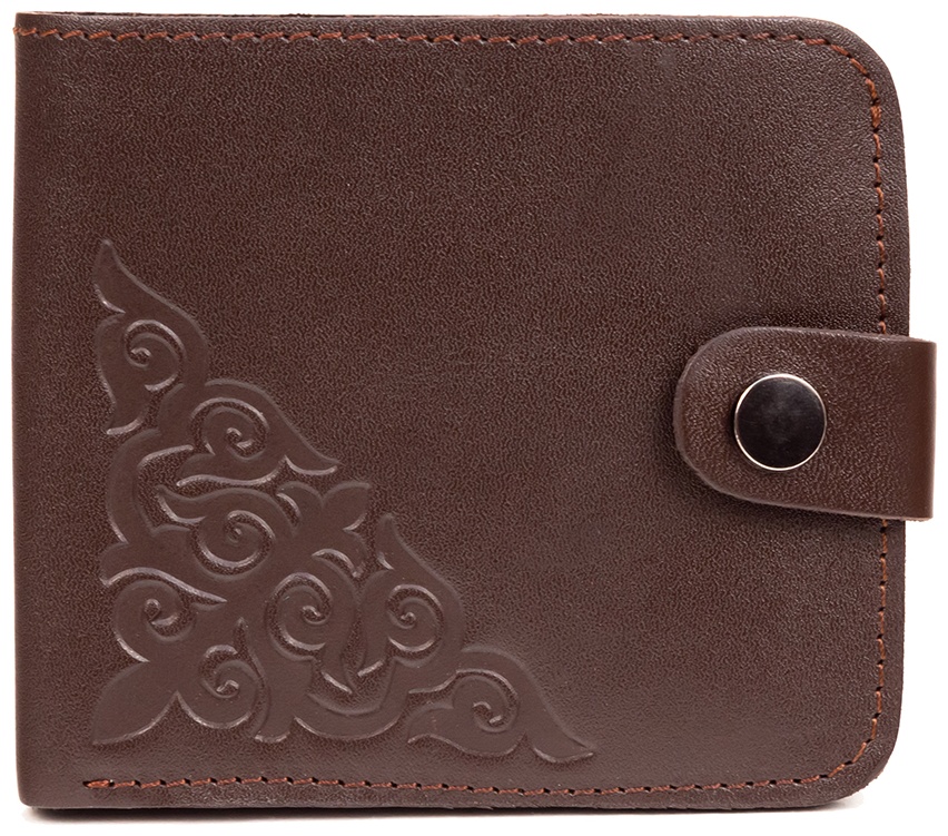 Портмоне ZAF Leather натуральная кожа коричневый