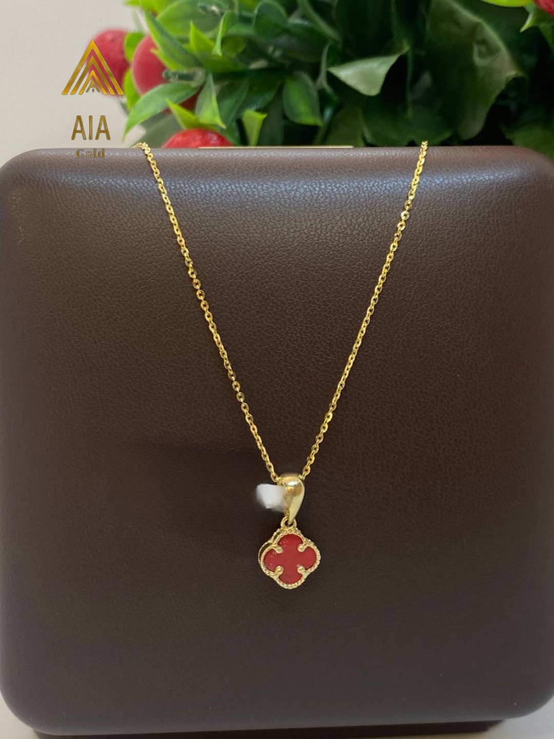 Колье AIA GOLD AS-20 длина 50 см вес 2.2 г золото, коралл