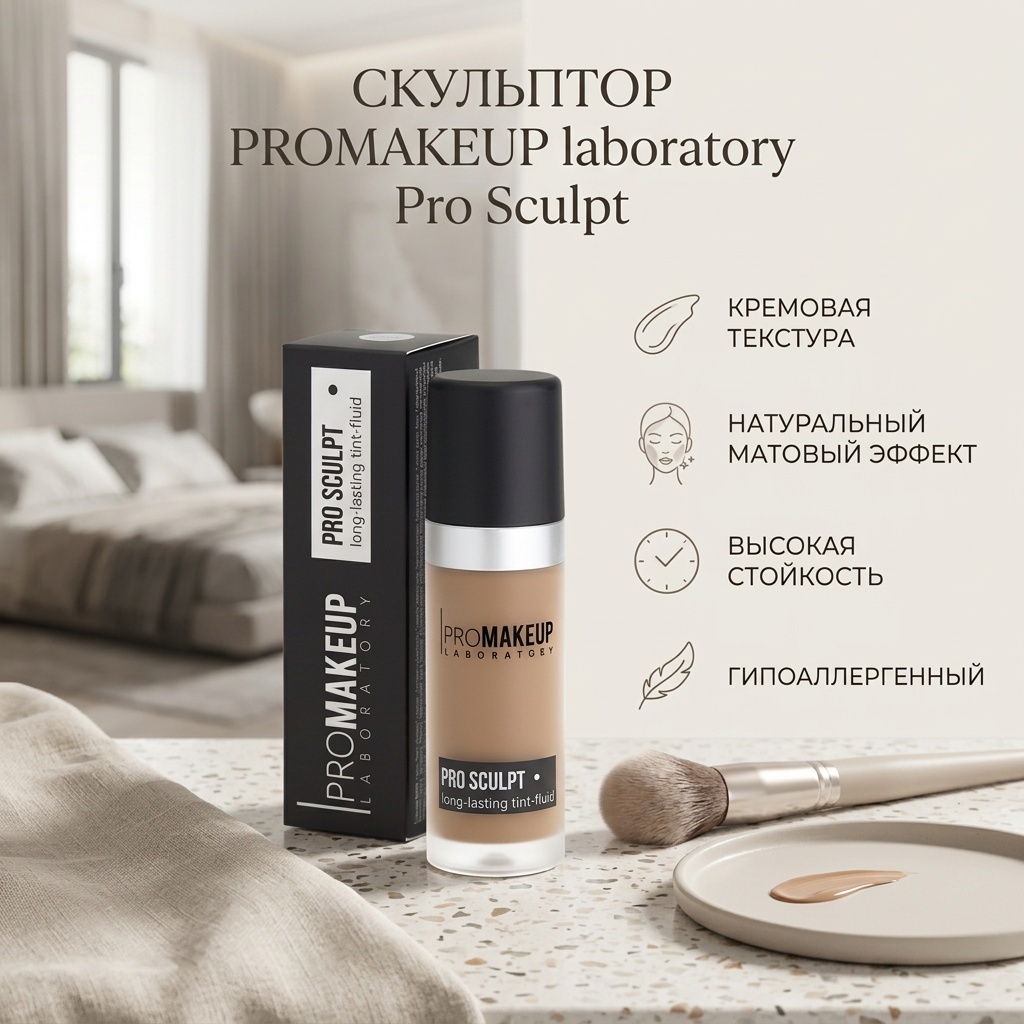 PROMAKEUP laboratory Pro Sculpt скульптор 01 теплый светло-коричневый