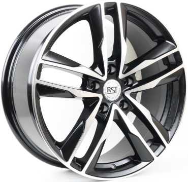 RST R128 7.5x18/5x114.3 D67.1 ET51 4 диска черный, серебристый