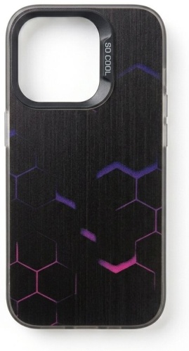 Чехол для Apple iPhone 14 Pro Max черно-фиолетовый