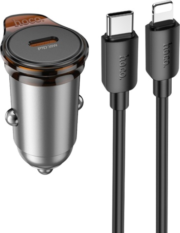 Hoco NZ16 USB Type-C, Lightning серый