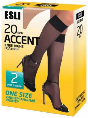 Гольфы Conte Elegant 8С-3СПЕ бронзовый 23-25